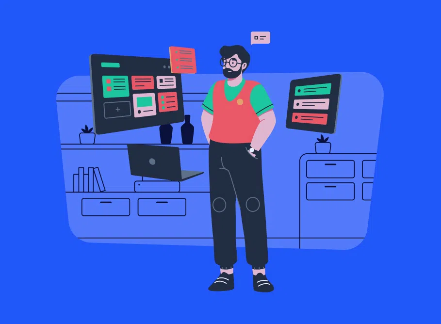 Illustration de leo molinet createur de site internet